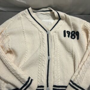 1989 Cream Cardigan Sweater